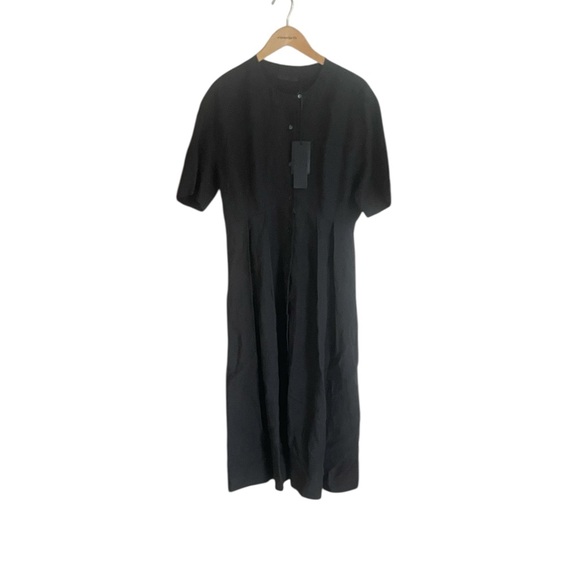 Jenni Kayne Day Dress Midi Linen Black - Picture 2 of 16